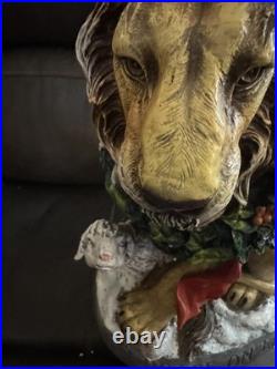 Joseph's Studio by Roman, Lion and Lamb Figure Peace on Earth New Open Box