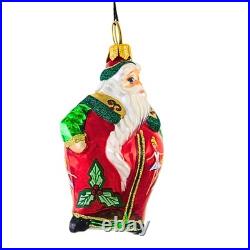 Joy To The World Glitterazzi Mini Nine Ladies Dancing Santa Tree Ornament St