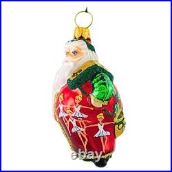 Joy To The World Glitterazzi Mini Nine Ladies Dancing Santa Tree Ornament St
