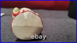 Joy to the World Glitterazzi- Popcorn Santa Glass Ornament- NIB #ZKP3846POP-Rare