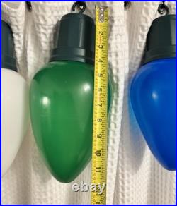 Jumbo LED Christmas Bulbs 6 Piece Set Red, White, Yellow, Green & Blue