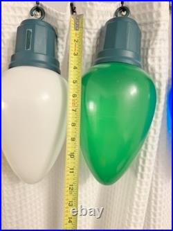 Jumbo LED Christmas Bulbs 6 Piece Set Red, White, Yellow, Green & Blue