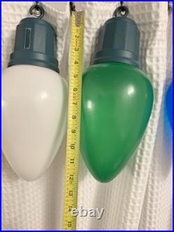 Jumbo LED Christmas Bulbs 6 Piece Set Red, White, Yellow, Green & Blue