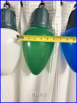 Jumbo LED Christmas Bulbs 6 Piece Set Red, White, Yellow, Green & Blue