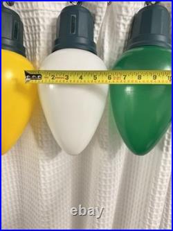 Jumbo LED Christmas Bulbs 6 Piece Set Red, White, Yellow, Green & Blue