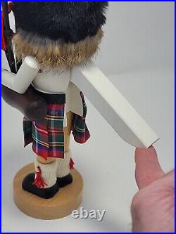 KWO Scottish Bagpiper Christmas Nutcracker 12 Handcrafted GERMANY-EUC