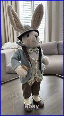 Karen Didion Gentleman Bunny Easter Figurine 21 Inch | Christmas Decor ...