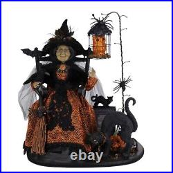 Karen Didion Lighted Spooky Story Teller Witch HASC-11