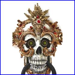 Katherine's Collection 2022 Shakesfeare Skull Door Knocker, 9.25x3.75x13.25 Katherine's Collection 2022 Shakesfeare Skull Door Knocker, 9.25x3.75x13.25