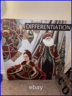 Katherine's Collection Christmas Wall Hanging Display Rare Screen print