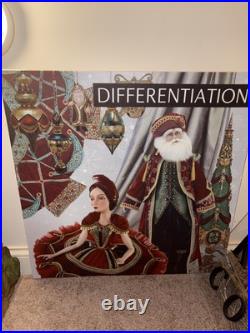 Katherine's Collection Christmas Wall Hanging Display Rare Screen print