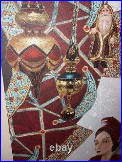 Katherine's Collection Christmas Wall Hanging Display Rare Screen print