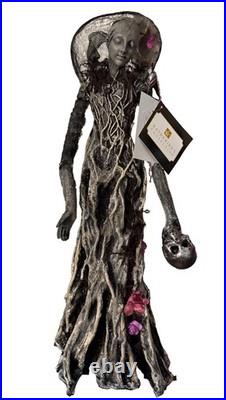 Katherine's Collection FOREST CEMETERY Ghost Tree Lady Skull Figurine 17 Table
