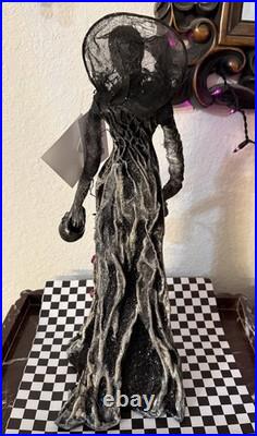 Katherine's Collection FOREST CEMETERY Ghost Tree Lady Skull Figurine 17 Table