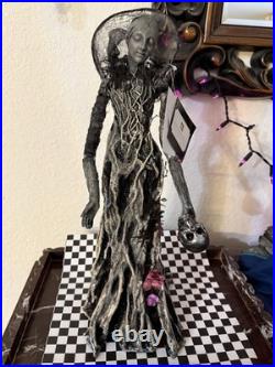 Katherine's Collection FOREST CEMETERY Ghost Tree Lady Skull Figurine 17 Table