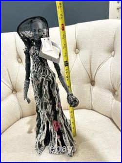 Katherine's Collection Halloween FOREST CEMETERY-Ghost Tree Lady with Skull New