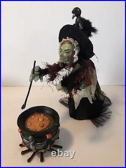 Katherine's Collection Halloween Witch Doll Cooking Cauldron MINT