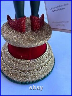 Katherine's Collection Holiday Magic Elf Candle holder red gold green 28-428335