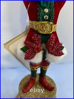 Katherine's Collection Holiday Magic Elf Candle holder red gold green 28-428335