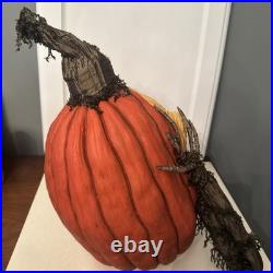 Katherine's Collection Midnight Tall Pumpkin Halloween Decor 19 28-128204 Katherine's Collection Midnight Tall Pumpkin Halloween Decor 19 28-128204