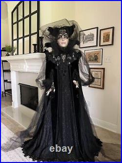 Katherine's Collection Raven Witch Sorceress Life-size doll 72 Halloween