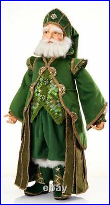 Katherine's collection Evergreen green Santa Claus 28-128223 24