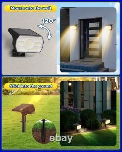 Kaxiida Solar Lights Outdoor Waterproof IP68, 3 Lighting 10 Pack, Warm White
