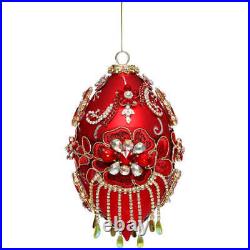 King's Jewels Finial Ornament Shiny Red 8