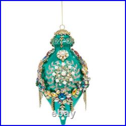 King's Jewels Finial Ornament Teal 8