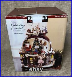Kirkland Nutcracker Waterglobe Lighted Snow Globe Flaw Rare