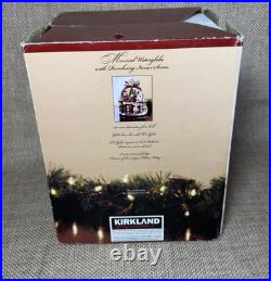 Kirkland Nutcracker Waterglobe Lighted Snow Globe Flaw Rare