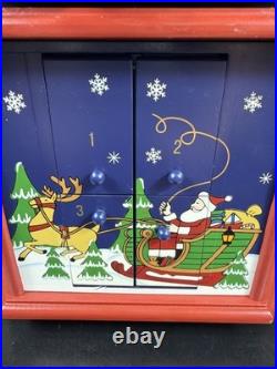Kirkland Signature Wooden Advent Calendar Christmas Tree 24 Ornaments COMPLETE