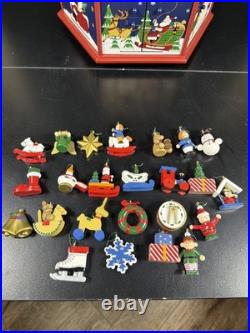 Kirkland Signature Wooden Advent Calendar Christmas Tree 24 Ornaments COMPLETE