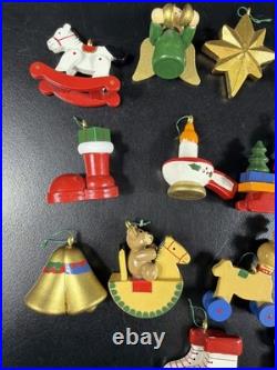 Kirkland Signature Wooden Advent Calendar Christmas Tree 24 Ornaments COMPLETE