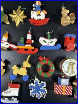 Kirkland Signature Wooden Advent Calendar Christmas Tree 24 Ornaments COMPLETE