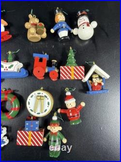 Kirkland Signature Wooden Advent Calendar Christmas Tree 24 Ornaments COMPLETE