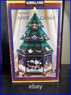 Kirkland Signature Wooden Advent Calendar Christmas Tree 24 Ornaments COMPLETE