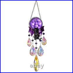 Kirks Folly Sabrina Bat Cat Empress Seaview Moon Ornament silvertone
