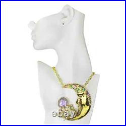 Kirks Folly Venus Seaview Moon Shadow Cats Play Statement Necklace Ornament HUGE