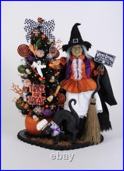 Kitchen Witch Figurine Lighted Halloween Tree Karen Didion