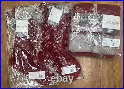 Koolaburra By UGG Jasper Set Of 2 Stockings & Christmas Tree Skirt Red Brand New