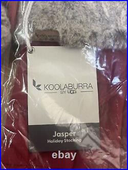 Koolaburra By UGG Jasper Set Of 2 Stockings & Christmas Tree Skirt Red Brand New