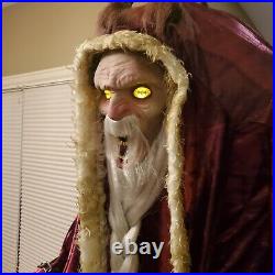 Krampus 6.5' Tall Moving, Howling Light-Up Eyes Animatronic Christmas Used Once