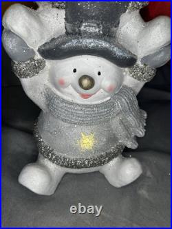 Kringle Express Illuminated 27 Stacking Holiday Friends Snowmen? WORKING