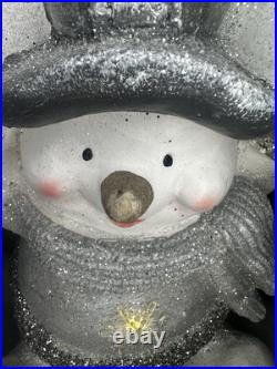 Kringle Express Illuminated 27 Stacking Holiday Friends Snowmen? WORKING