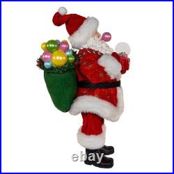 Kurt Adler 10.5-inch FabrichéT Bubblegum Santa