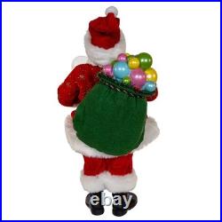 Kurt Adler 10.5-inch FabrichéT Bubblegum Santa