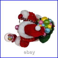 Kurt Adler 10.5-inch FabrichéT Bubblegum Santa