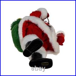 Kurt Adler 10.5-inch FabrichéT Bubblegum Santa