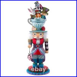 Kurt Adler 24-Inch Alice Teacup Party Hat Nutcracker